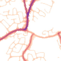 Daytime road noise heatmap for CO4 3JE