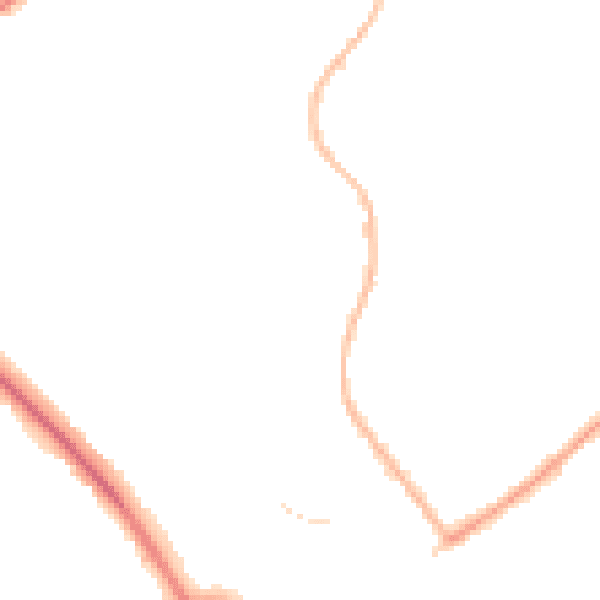 Night-time road noise heatmap for CO4 3QD