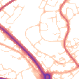 Daytime road noise heatmap for CO4 3QU