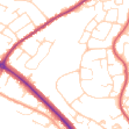 Daytime road noise heatmap for CO4 3RW