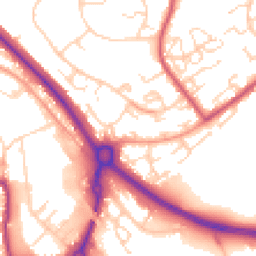 Daytime road noise heatmap for CO4 3UR