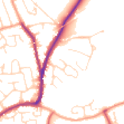 Daytime road noise heatmap for CO4 3UY