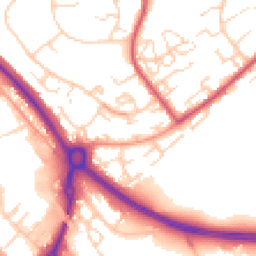 Daytime road noise heatmap for CO4 3XL