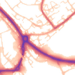 Daytime road noise heatmap for CO4 3YZ