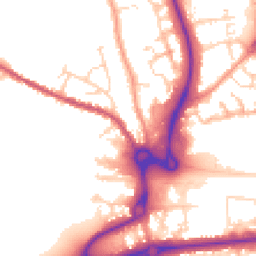 Daytime road noise heatmap for CO4 5AA