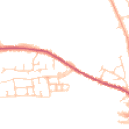 Daytime road noise heatmap for CO4 5AS
