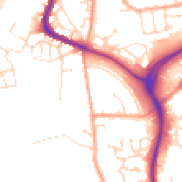 Daytime road noise heatmap for CO4 5EN