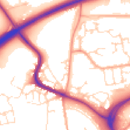 Daytime road noise heatmap for CO4 5ES