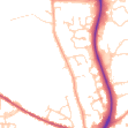 Daytime road noise heatmap for CO4 5FQ