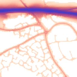 Daytime road noise heatmap for CO4 5GF