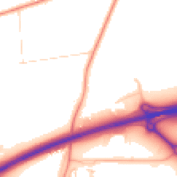 Daytime road noise heatmap for CO4 5HH
