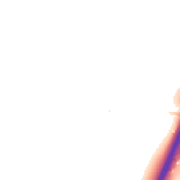 Night-time road noise heatmap for CO4 5JD