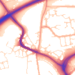 Daytime road noise heatmap for CO4 5JH