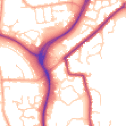 Daytime road noise heatmap for CO4 5JZ