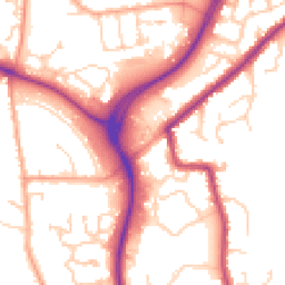 Daytime road noise heatmap for CO4 5LJ