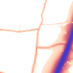 Daytime road noise heatmap for CO4 5PE