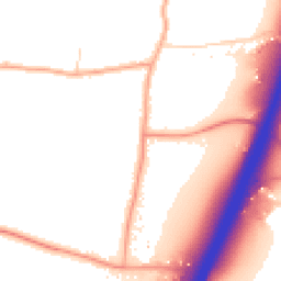 Daytime road noise heatmap for CO4 5PQ