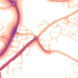 Daytime road noise heatmap for CO4 5QP