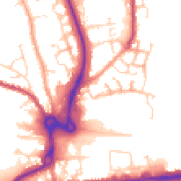 Daytime road noise heatmap for CO4 5XG