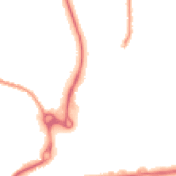 Night-time road noise heatmap for CO4 5XG