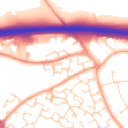 Daytime road noise heatmap for CO4 5ZR