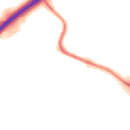 Night-time road noise heatmap for CO4 6AA