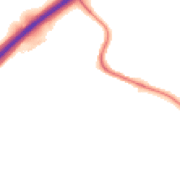 Night-time road noise heatmap for CO4 6AG