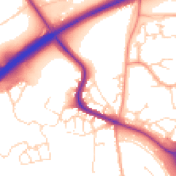 Daytime road noise heatmap for CO4 6AP