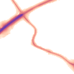 Night-time road noise heatmap for CO4 6AP