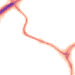 Night-time road noise heatmap for CO4 6AQ