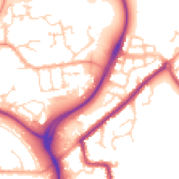 Daytime road noise heatmap for CO4 6AY