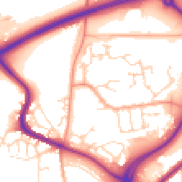 Daytime road noise heatmap for CO4 6BS