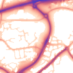 Daytime road noise heatmap for CO4 6BU