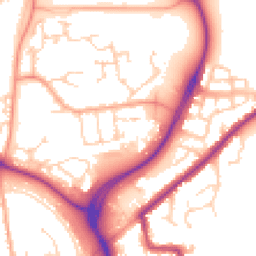 Daytime road noise heatmap for CO4 6BW