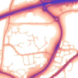 Daytime road noise heatmap for CO4 6BX
