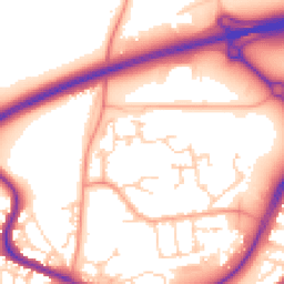 Daytime road noise heatmap for CO4 6DB
