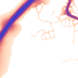 Daytime road noise heatmap for CO4 6EJ