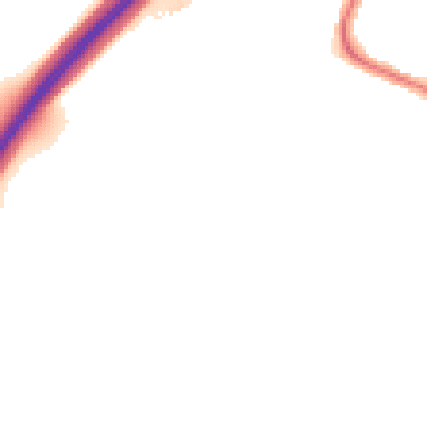 Night-time road noise heatmap for CO4 6EL