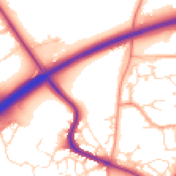 Daytime road noise heatmap for CO4 6FA