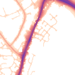 Daytime road noise heatmap for CO4 9AG