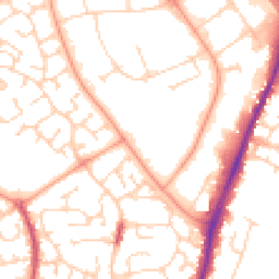 Daytime road noise heatmap for CO4 9AS