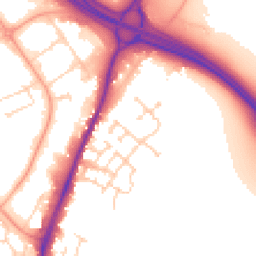 Daytime road noise heatmap for CO4 9AY
