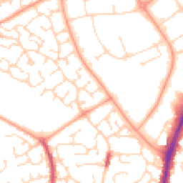 Daytime road noise heatmap for CO4 9FS