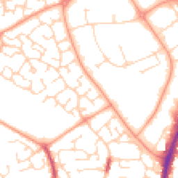 Daytime road noise heatmap for CO4 9FT