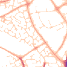 Daytime road noise heatmap for CO4 9GP
