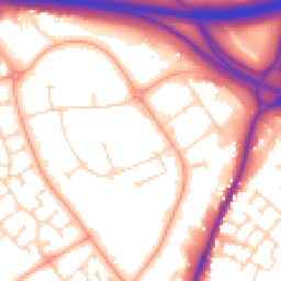Daytime road noise heatmap for CO4 9HT