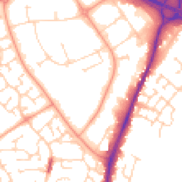 Daytime road noise heatmap for CO4 9HU