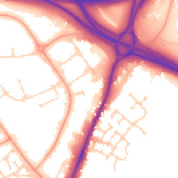 Daytime road noise heatmap for CO4 9HZ