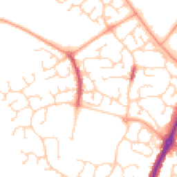 Daytime road noise heatmap for CO4 9QU