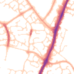 Daytime road noise heatmap for CO4 9RH